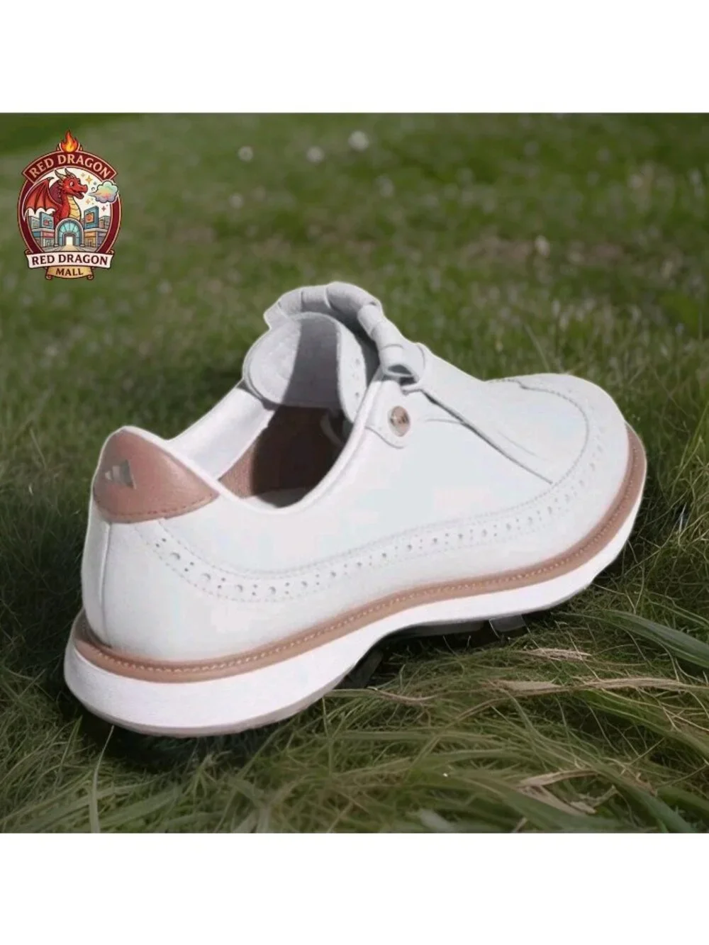 Adidas MC Zoysia Spikeless Golf Grey Gum White Shoes IH5993 - Women's Size 7.5